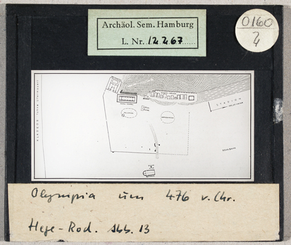 Vorschaubild Olympia: Plan um 476 vor Chr. 